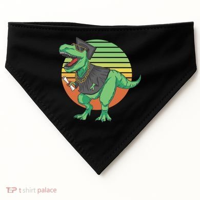 Graduation T Rex Cute Gift USA-Made Doggie Bandana