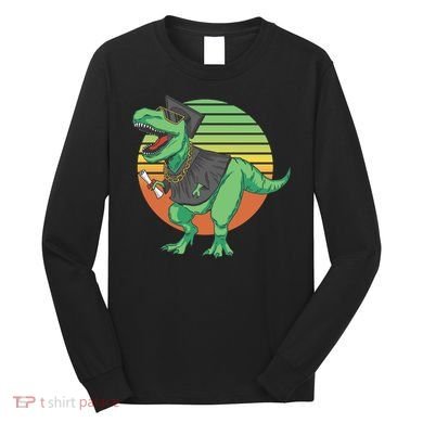 Graduation T Rex Cute Gift Long Sleeve Shirt