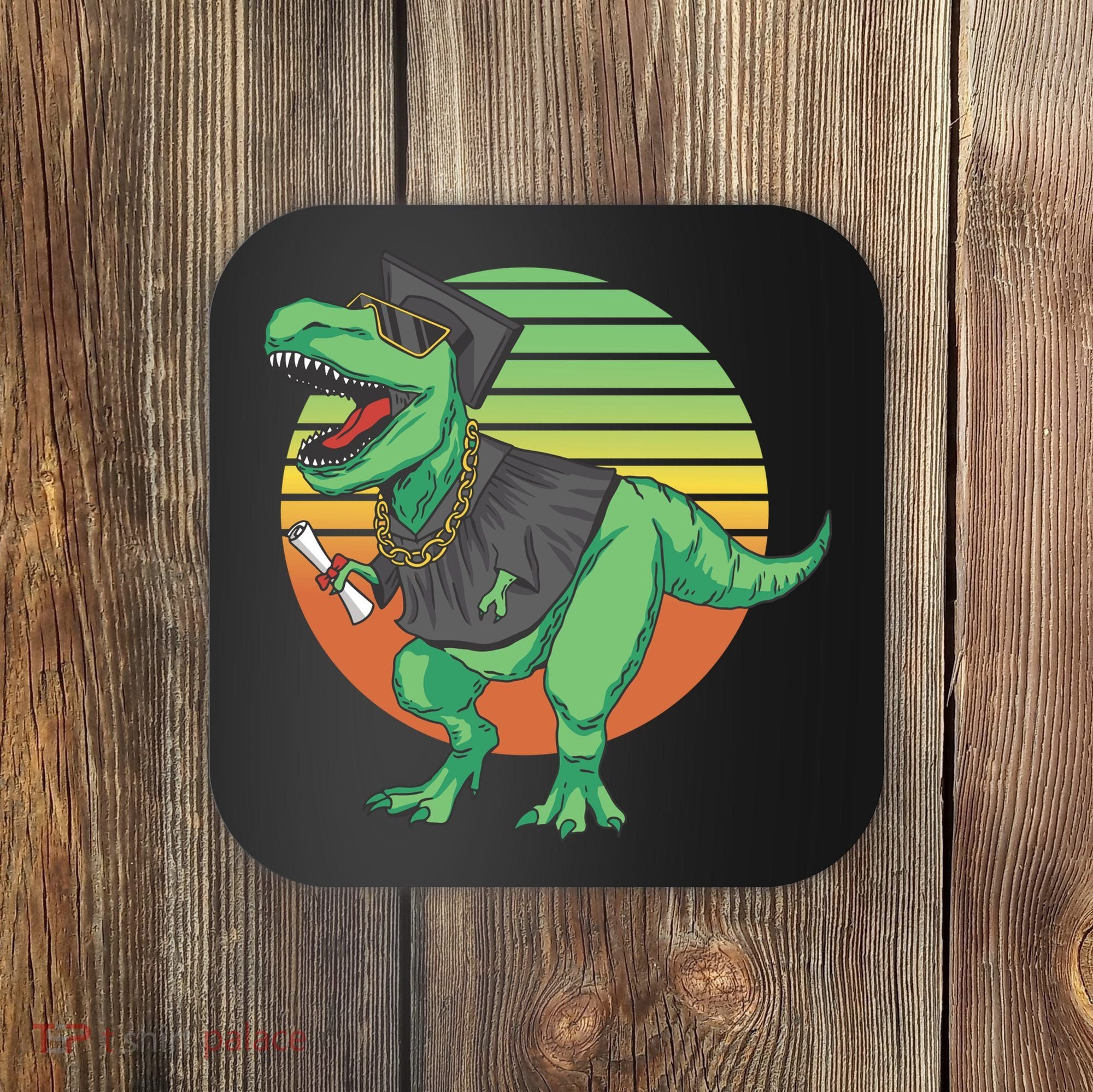 Graduation T Rex Cute Gift Coaster