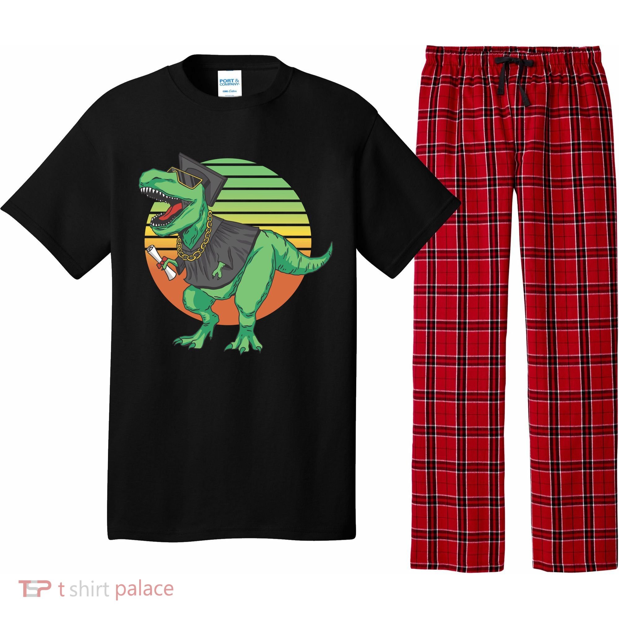 Graduation T Rex Cute Gift Pajama Set