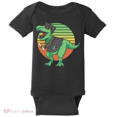 Graduation T Rex Cute Gift Baby Bodysuit