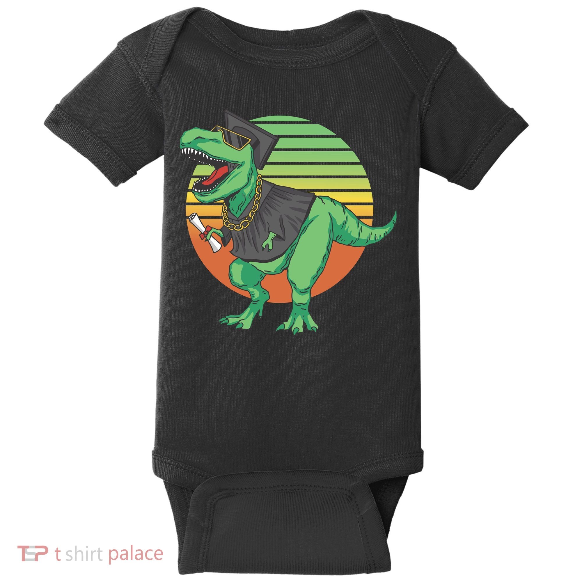 Graduation T Rex Cute Gift Baby Bodysuit