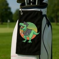Graduation T Rex Cute Gift Golf Towel thumb 2