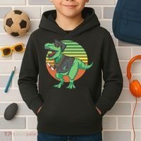 Graduation T Rex Cute Gift Kids Hoodie thumb 2