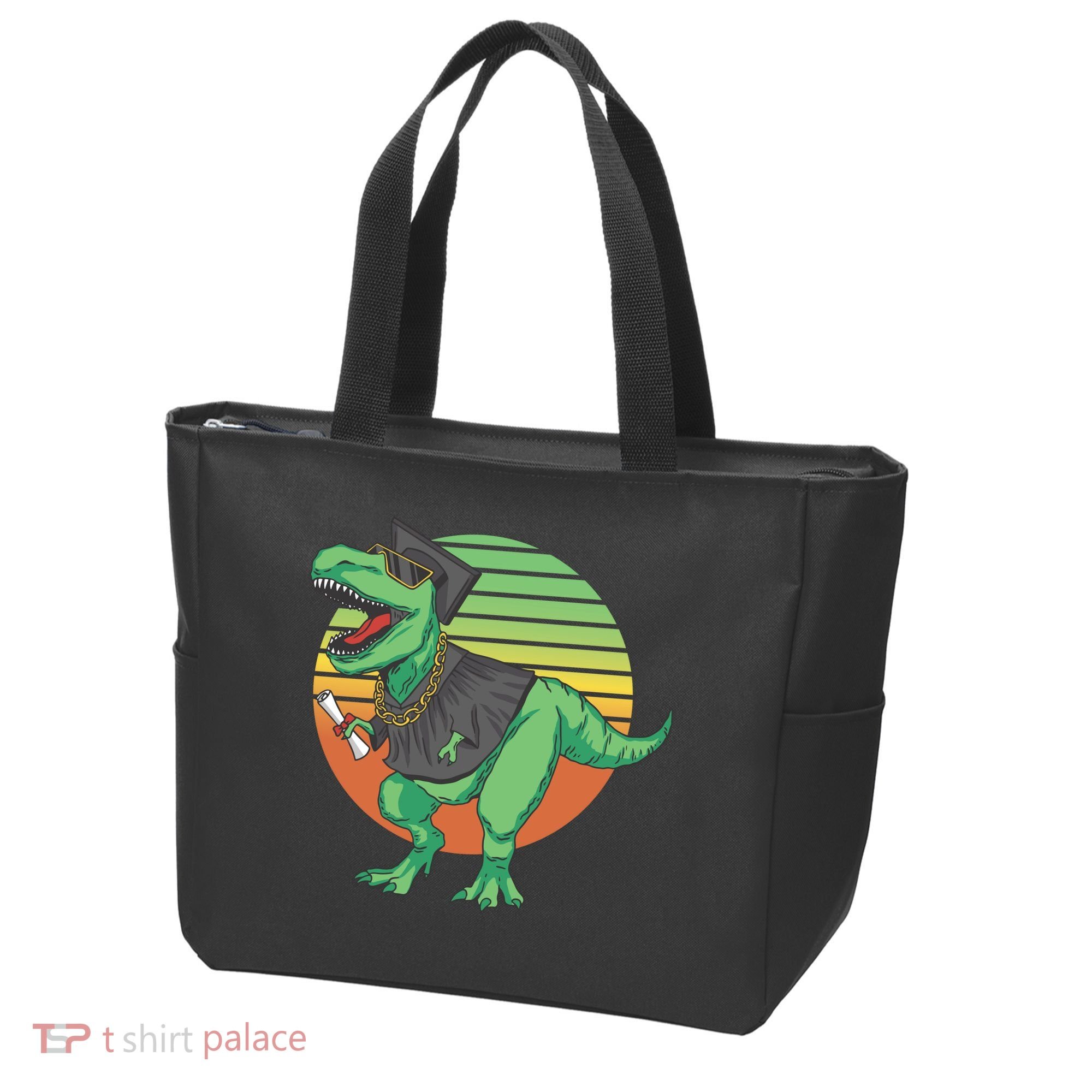 Graduation T Rex Cute Gift Tote Bag