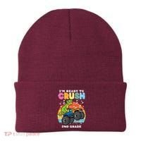 Gamer T Rex On Monster Truck Im Ready To Crush 2nd Grade Boy Beanie thumb 0