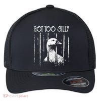 Got Too Silly Goose Meme Funny Jailbird Prison Flexfit Unipanel Trucker Cap thumb 0