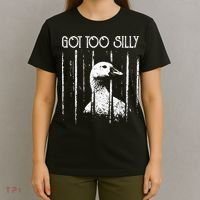 Got Too Silly Goose Meme Funny Jailbird Prison T-Shirt thumb 4