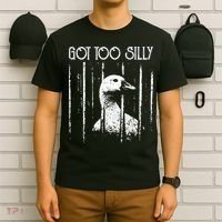 Got Too Silly Goose Meme Funny Jailbird Prison T-Shirt thumb 6