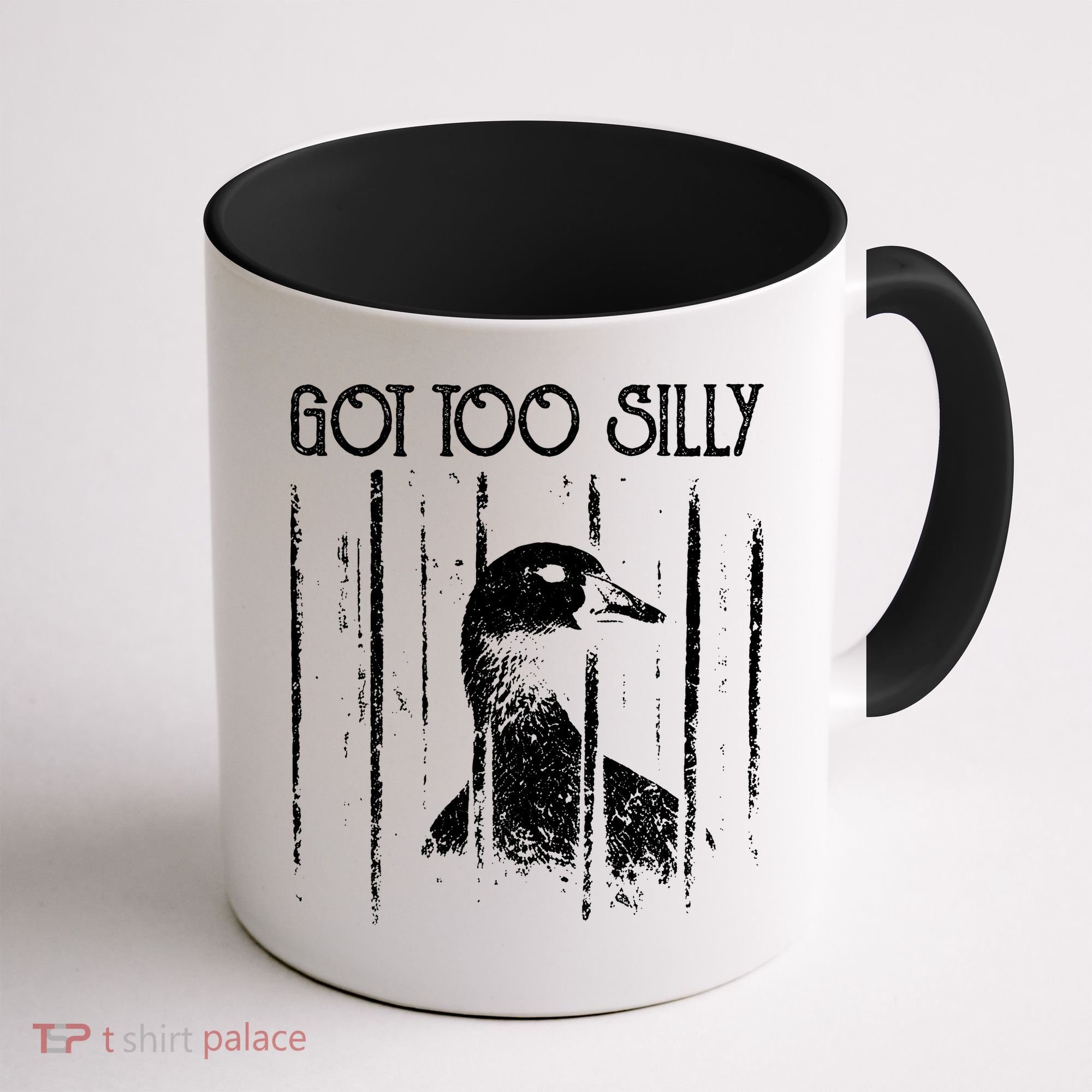 Got Too Silly Goose Meme Funny Jailbird Prison Coffee Mug