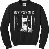 Got Too Silly Goose Meme Funny Jailbird Prison Kids Sweatshirt thumb 0