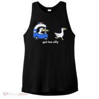 Got Too Silly Goose Police Ladies PosiCharge Tri-Blend Wicking Tank thumb 0