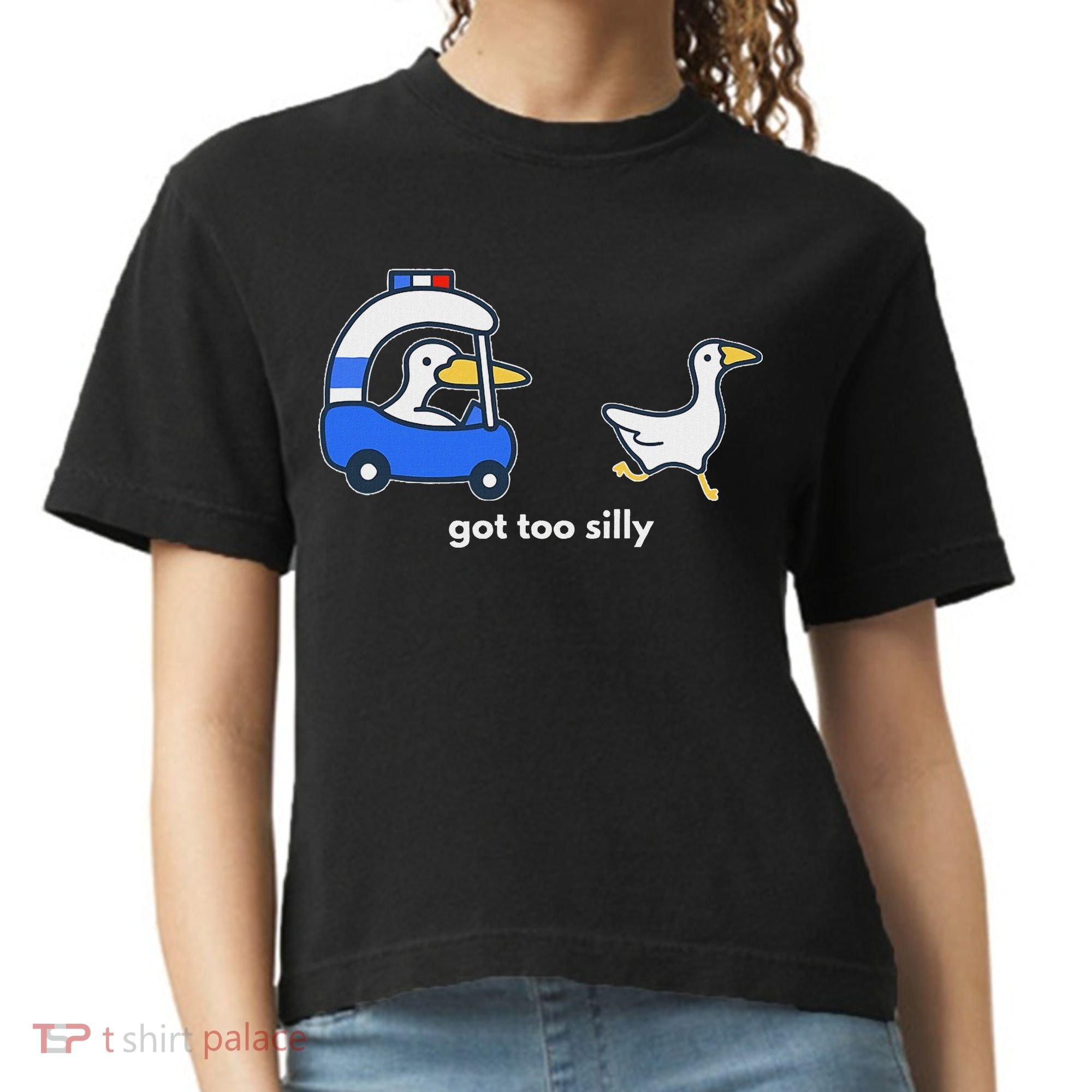 Got Too Silly Goose Police Comfort Colors Boxy T-Shirt