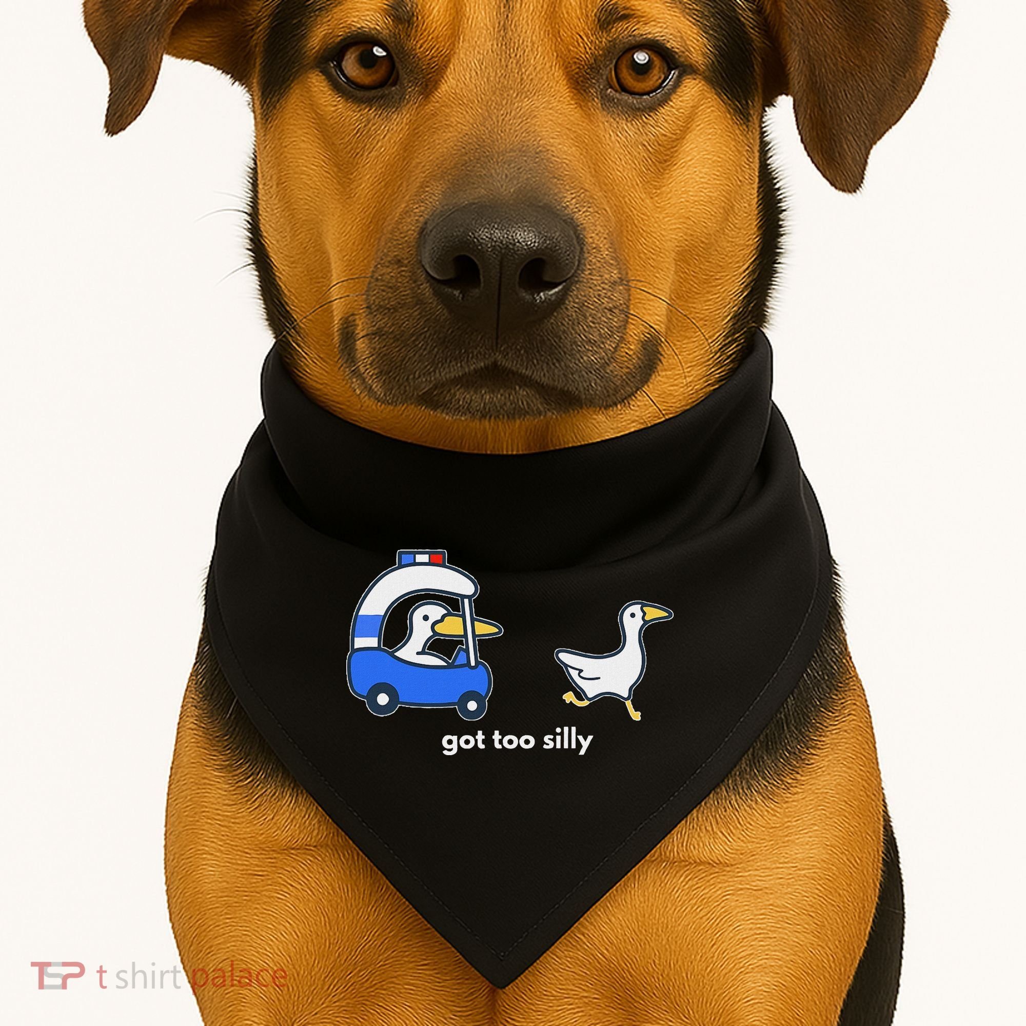Got Too Silly Goose Police USA-Made Doggie Bandana