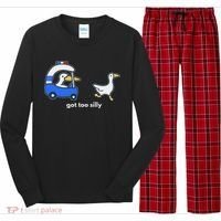 Got Too Silly Goose Police Long Sleeve Pajama Set thumb 0