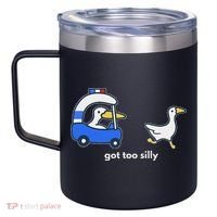 Got Too Silly Goose Police 12oz Stainless Steel Coffee Mug thumb 2