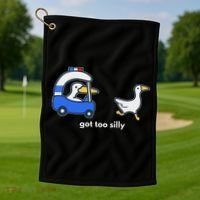 Got Too Silly Goose Police Golf Towel thumb 1