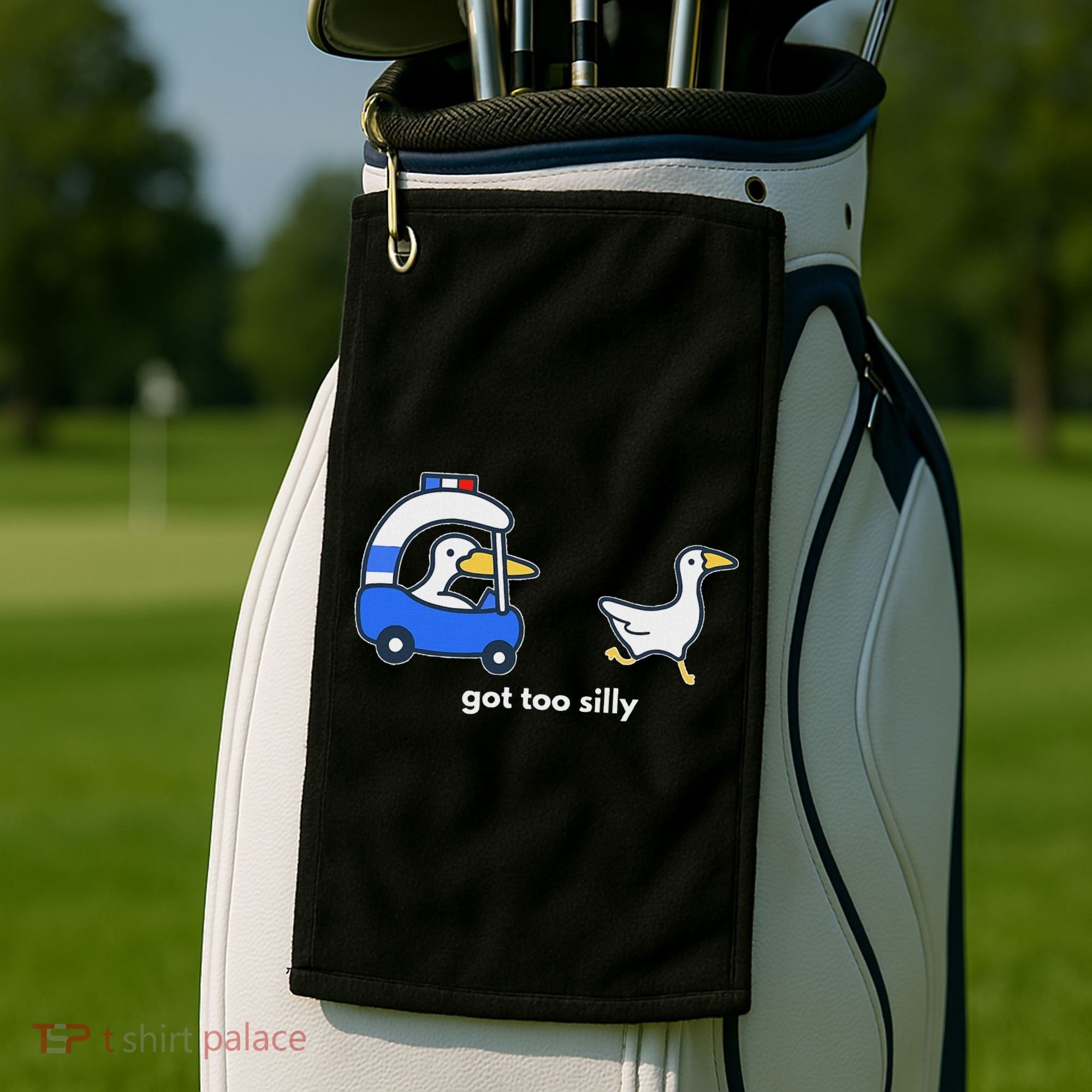Got Too Silly Goose Police Golf Towel