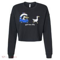 Got Too Silly Goose Police Cropped Pullover Crew thumb 0