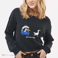 Got Too Silly Goose Police Cropped Pullover Crew thumb 2