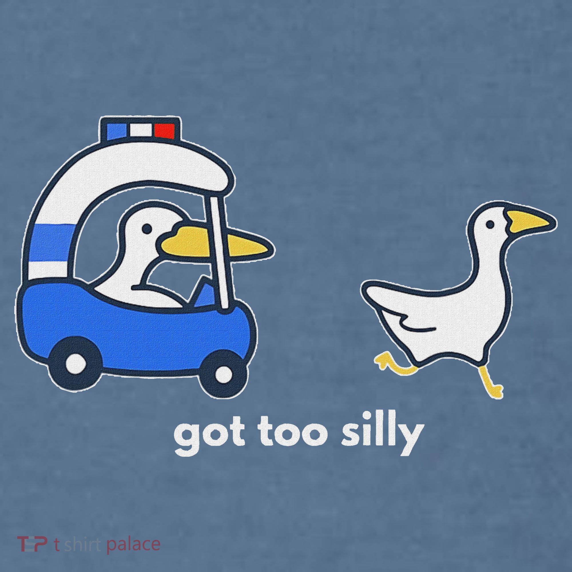 Got Too Silly Goose Police Comfort Colors Garment-Dyed Hooded Sweatshirt