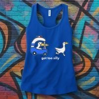 Got Too Silly Goose Police Women's Tank Top thumb 3