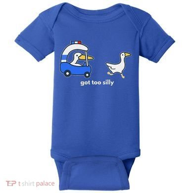 Got Too Silly Goose Police Baby Bodysuit