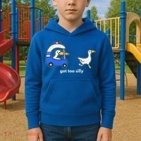Got Too Silly Goose Police Kids Hoodie thumb 2