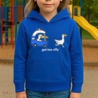 Got Too Silly Goose Police Kids Hoodie thumb 3