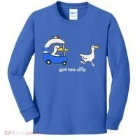 Got Too Silly Goose Police Kids Long Sleeve Shirt thumb 0