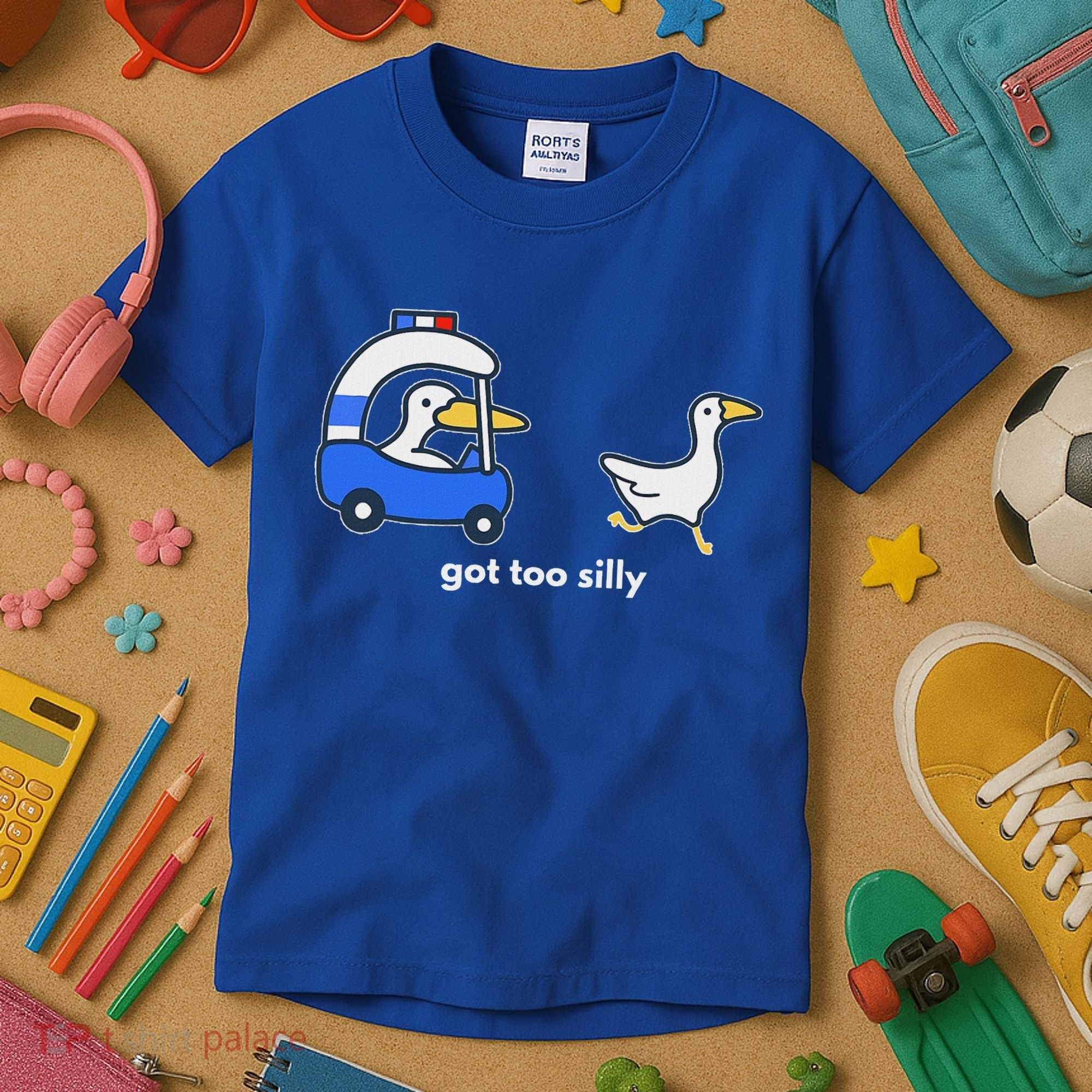 Got Too Silly Goose Police Kids T-Shirt