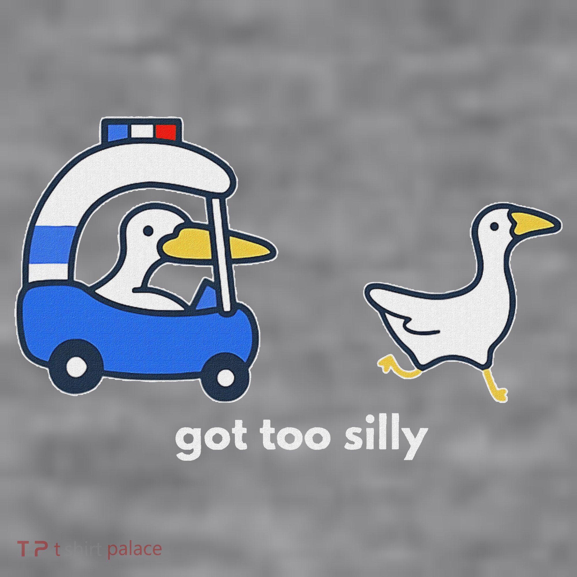 Got Too Silly Goose Police Women's Racerback Cropped Tank