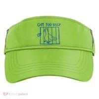 Got Too Silly Funny Duck, Silly Goose Funny, meme Adult Drive Performance Visor thumb 0