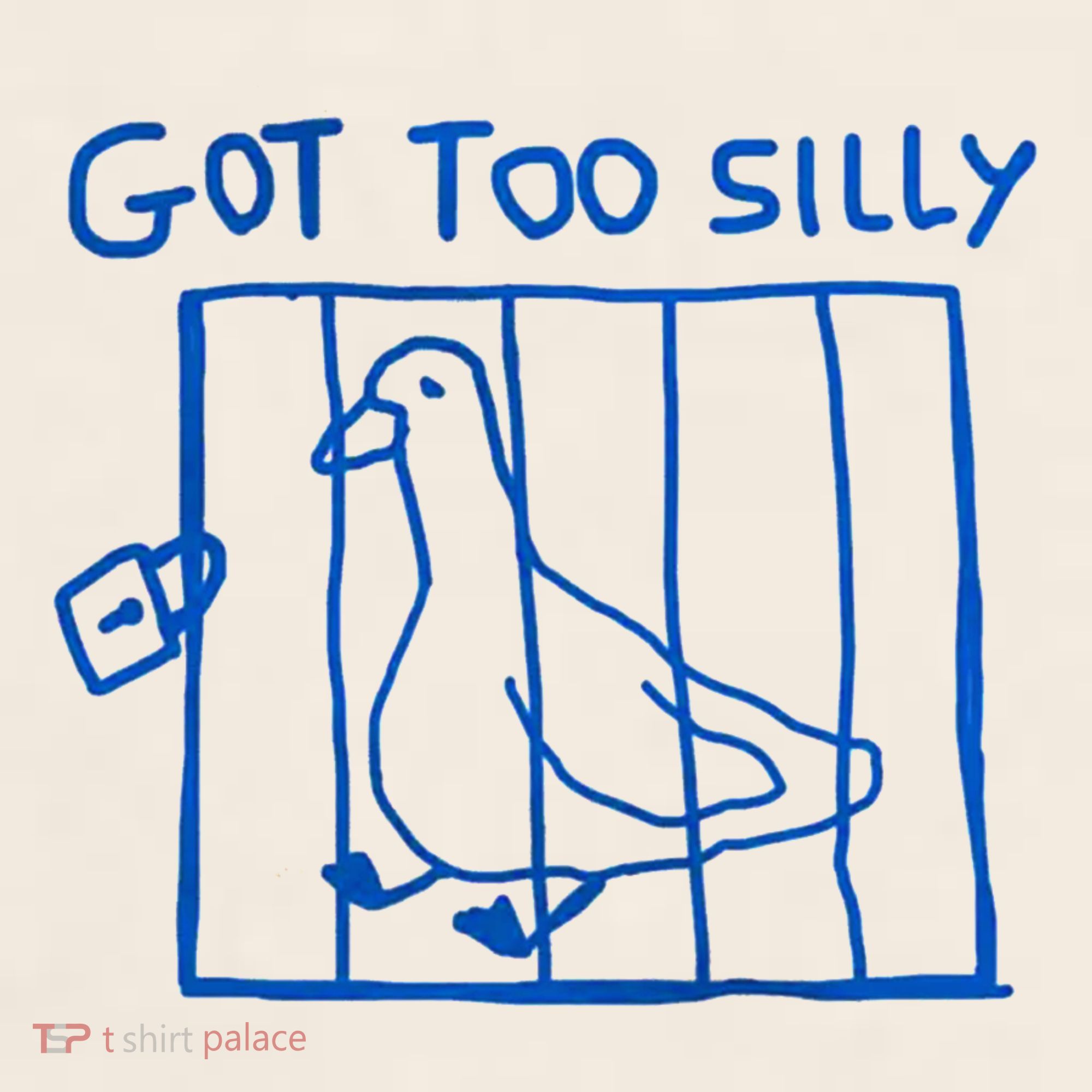 Got Too Silly Funny Duck, Silly Goose Funny, meme Garment-Dyed Women's Muscle Tee