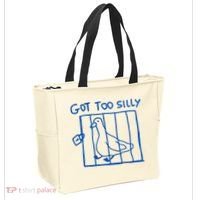 Got Too Silly Funny Duck, Silly Goose Funny, meme Tote Bag thumb 2
