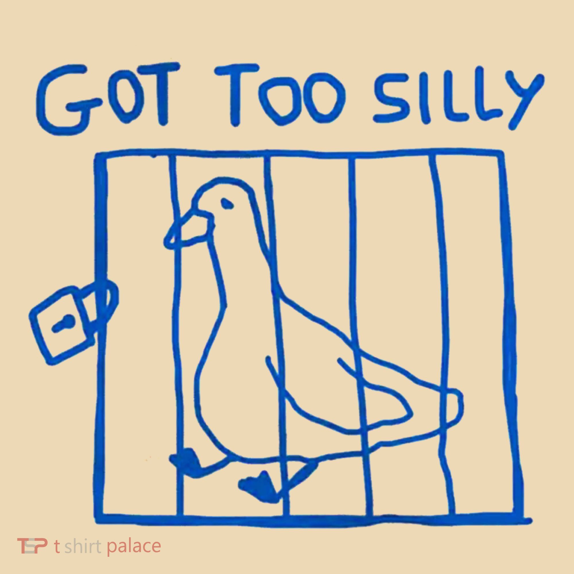 Got Too Silly Funny Duck, Silly Goose Funny, meme Tote Bag