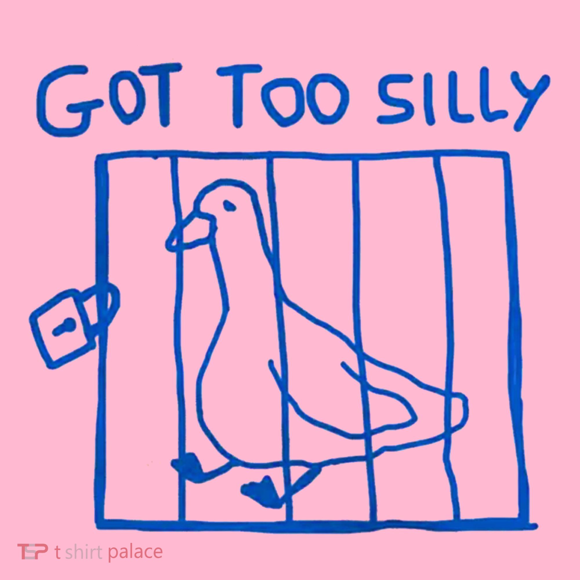 Got Too Silly Funny Duck, Silly Goose Funny, meme Coaster