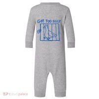 Got Too Silly Funny Duck, Silly Goose Funny, meme Infant Fleece One Piece thumb 0