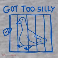 Got Too Silly Funny Duck, Silly Goose Funny, meme Infant Fleece One Piece thumb 2