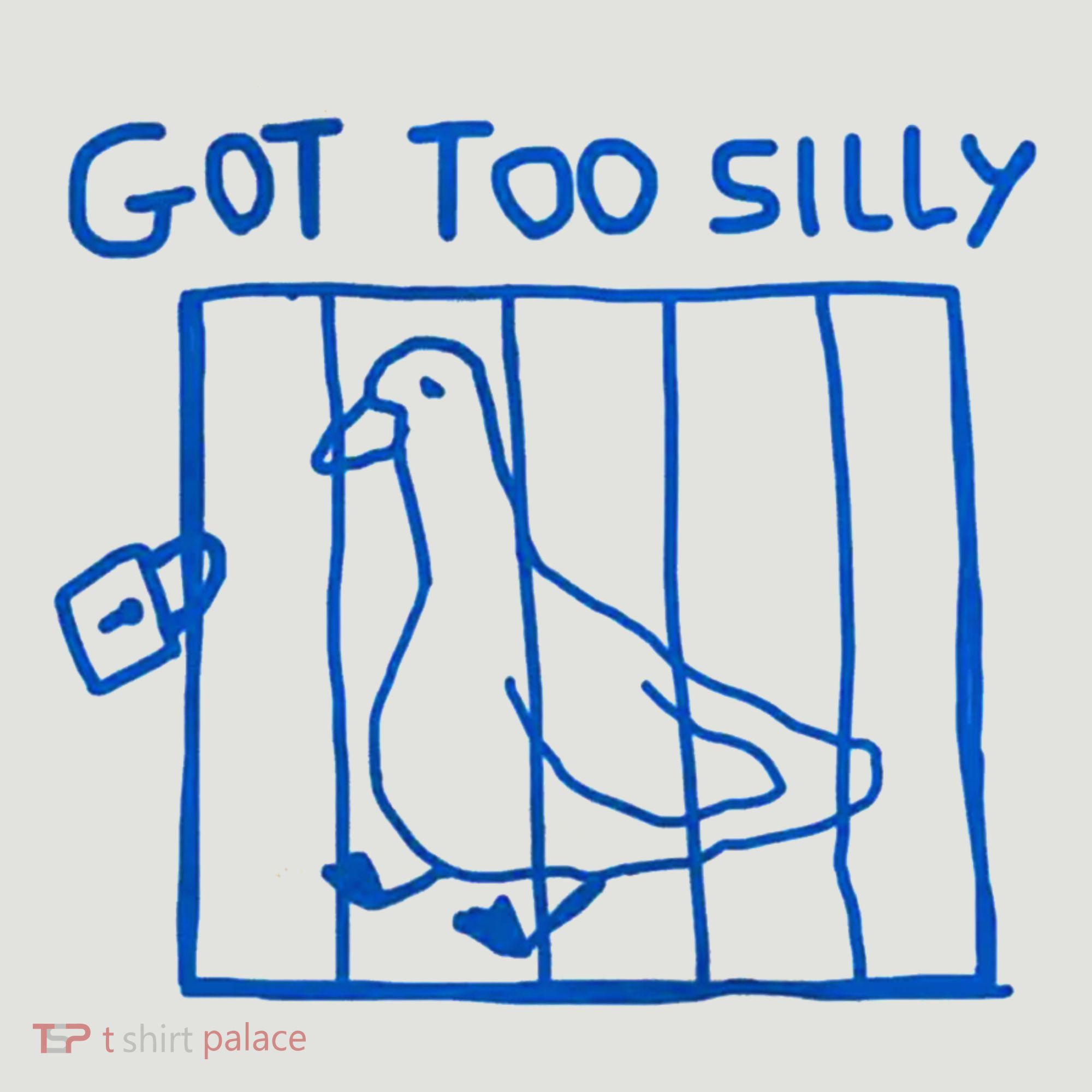 Got Too Silly Funny Duck, Silly Goose Funny, meme 24oz Duet Stainless Steel Tumbler