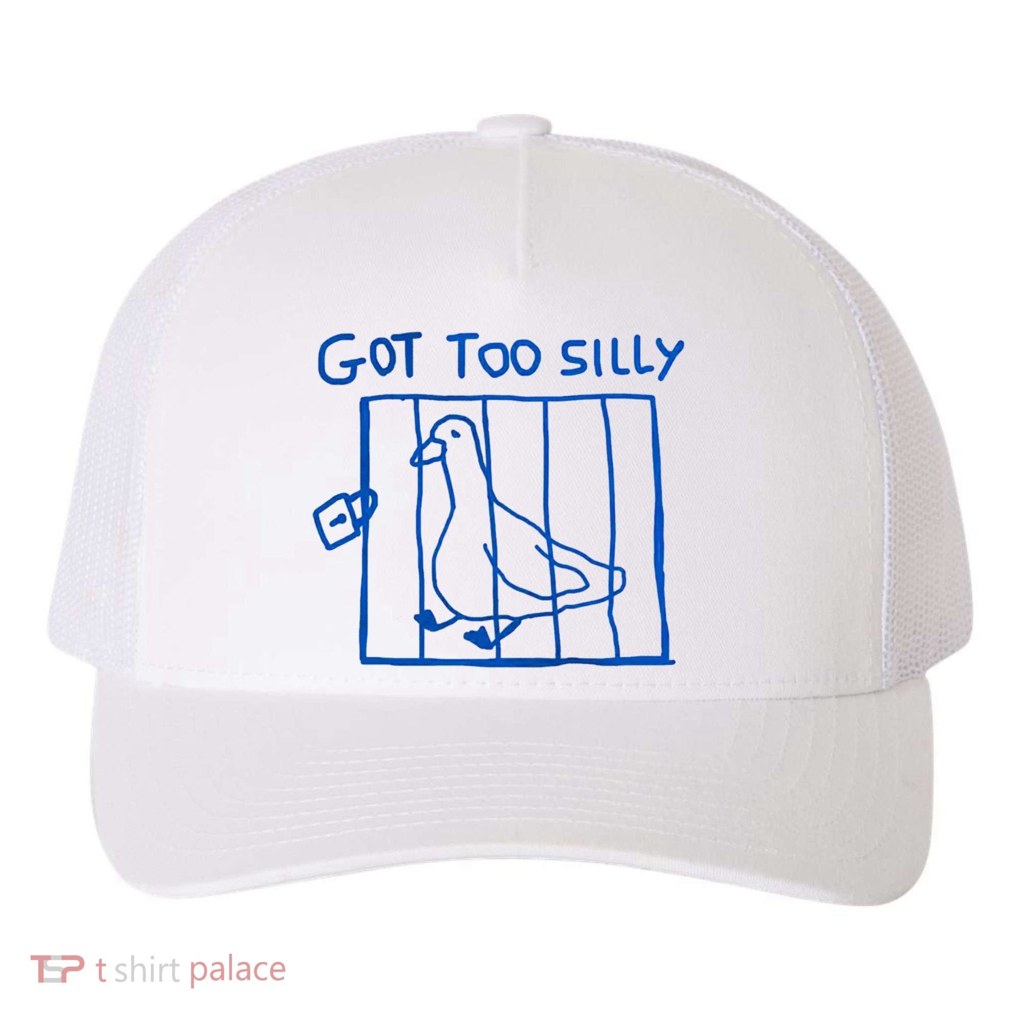 Got Too Silly Funny Duck, Silly Goose Funny, meme Yupoong Adult 5-Panel Trucker Hat