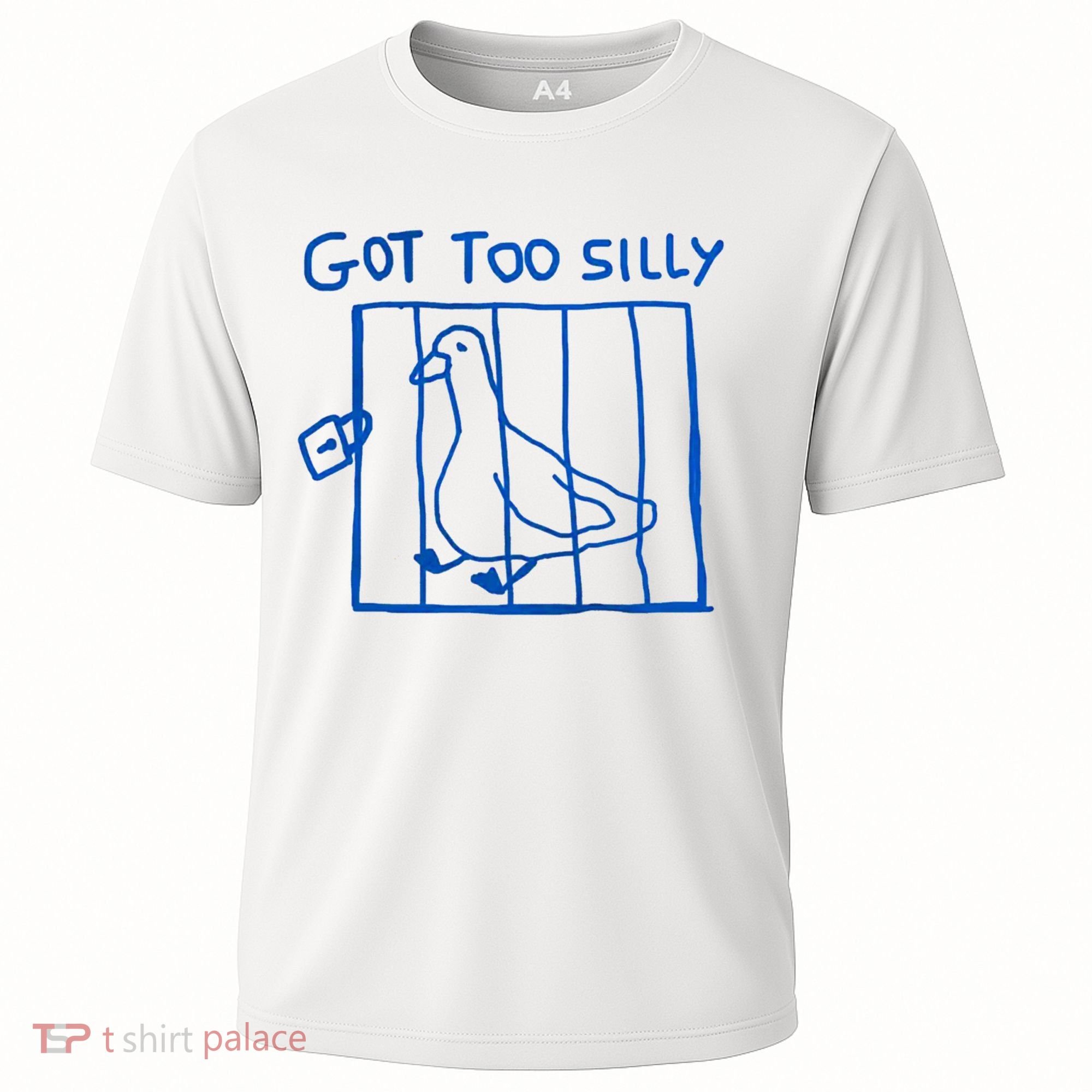 Got Too Silly Funny Duck, Silly Goose Funny, meme Cooling Performance Crew T-Shirt