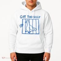 Got Too Silly Funny Duck, Silly Goose Funny, meme Hoodie thumb 2