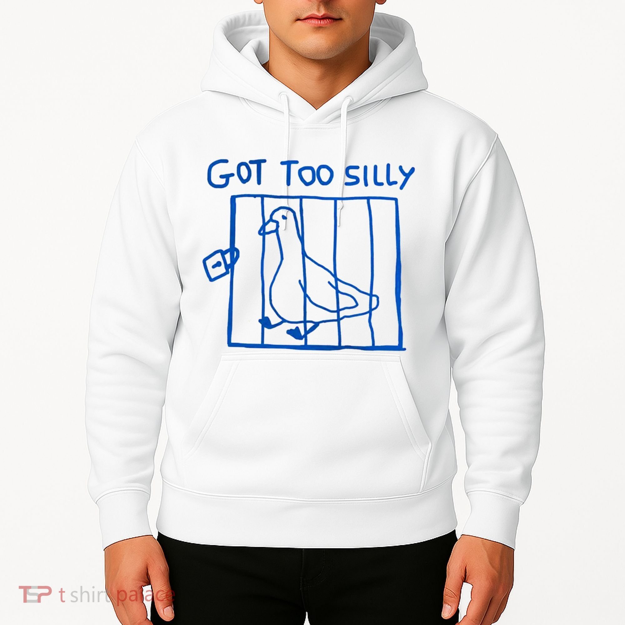 Got Too Silly Funny Duck, Silly Goose Funny, meme Hoodie