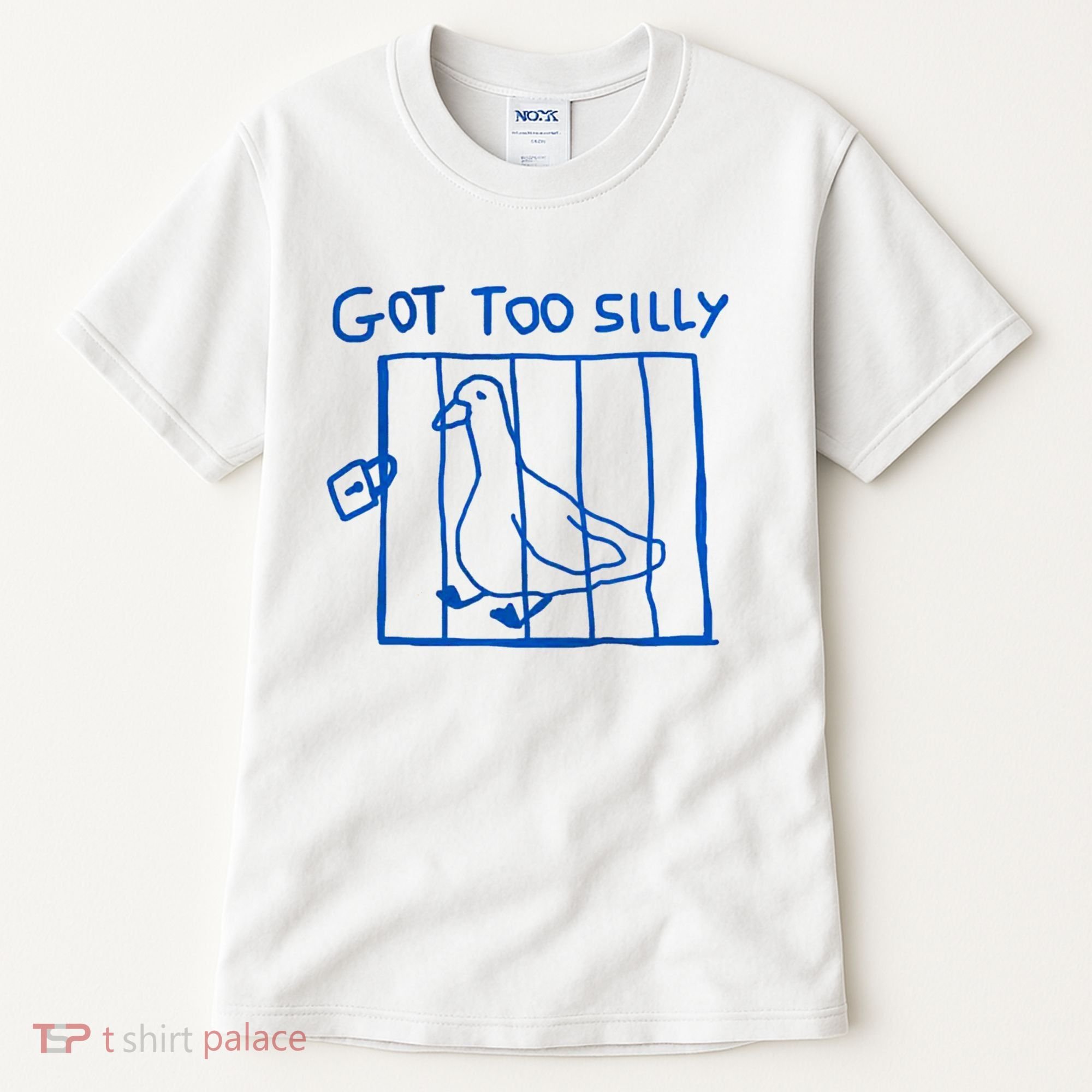 Got Too Silly Funny Duck, Silly Goose Funny, meme Tall T-Shirt