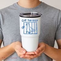 Got Too Silly Funny Duck, Silly Goose Funny, meme Tumbler thumb 2