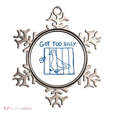 Got Too Silly Funny Duck, Silly Goose Funny, meme Ornament