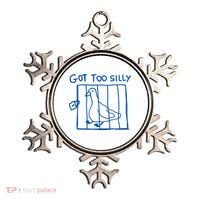 Got Too Silly Funny Duck, Silly Goose Funny, meme Ornament thumb 0