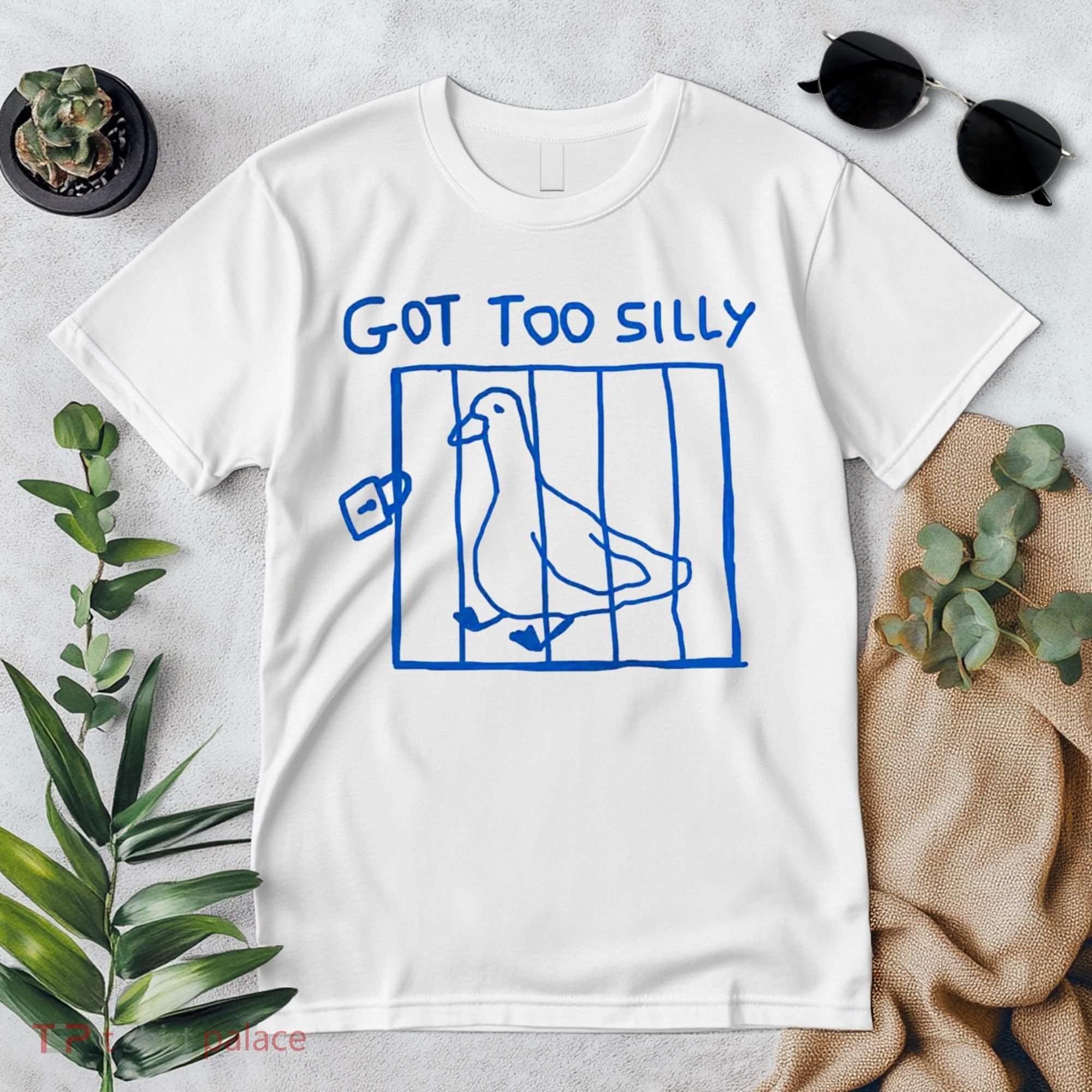 Got Too Silly Funny Duck, Silly Goose Funny, meme Premium T-Shirt
