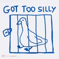 Got Too Silly Funny Duck, Silly Goose Funny, meme Baby Bodysuit thumb 2